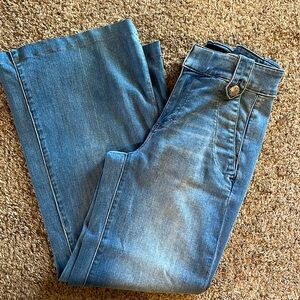 White House black market wide leg jeans